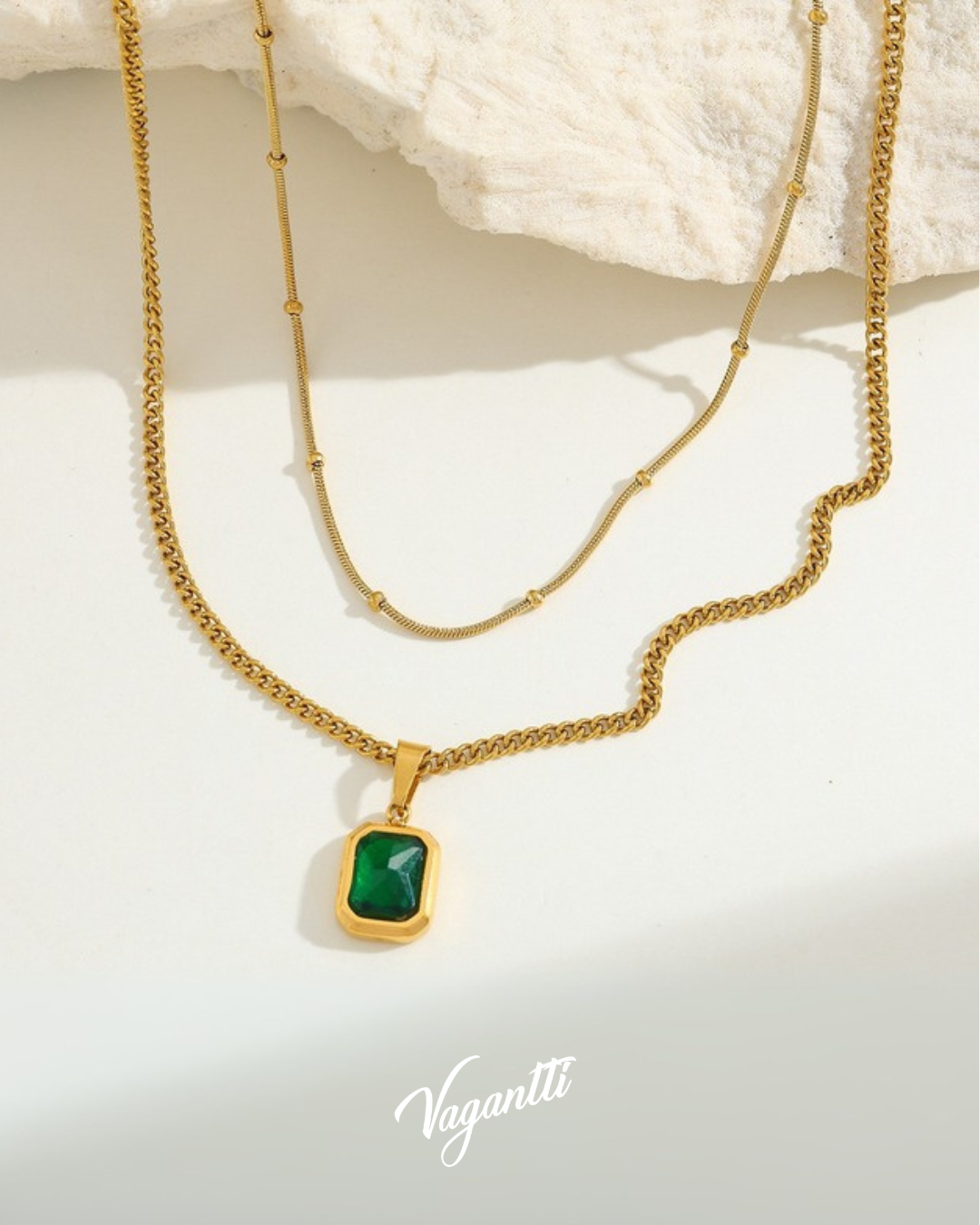 Collar de Zirconia Verde